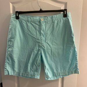 Men's Vineyard Vines Club Shorts Size 38 Teal Blue Color